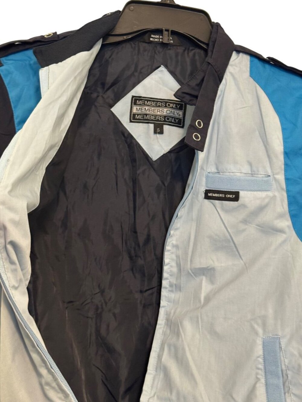 Members Only Mens Colorblock Bomber Jacket Size S - Picture 7 of 8